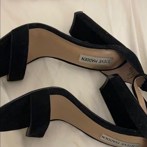 Steve Madden black block heels